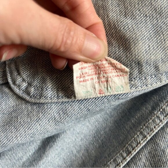 Vintage Great Western Garment Company oversize denim jean jacket Sz M - Picture 9 of 13